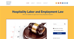 Desktop Screenshot of hospitalitylaboremploymentlawblog.com