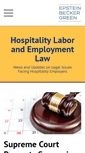 Mobile Screenshot of hospitalitylaboremploymentlawblog.com
